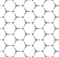 Fototapeta premium Vector seamless texture. Modern geometric background. Grid with hexagonal cells.