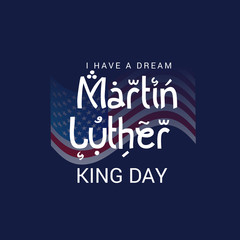Obraz premium Martin Luther King Day. 
