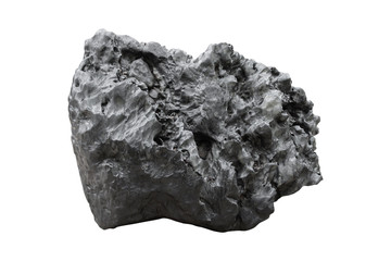 Big stone isolated on white background - clipping paths