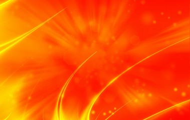 Orange glowing energetic power background
