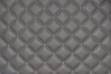 luxurious gray leather furniture texture, diamond texture, rhombus.
