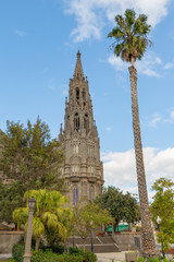 Cathedral of San Juan Bautista in Arucas, Gran Canaria, Spain.