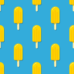 Ice cream seamless vector pattern