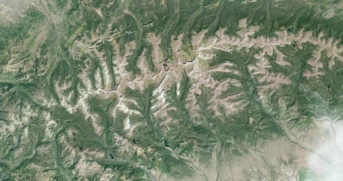 Hurtling toward earth, out of control, over Uinta mountains, Utah. Vibration and camera shake. Elements of this image furnished by NASA