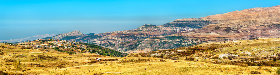 Fototapeta na wymiar Landscape of Kadisha Valley in Lebanon