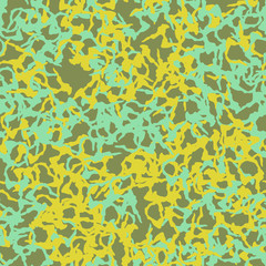 UFO camouflage of various shades of green, blue and yellow colors