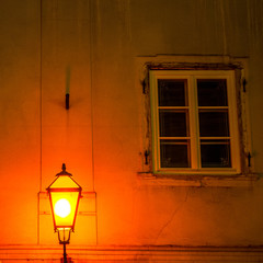 Street light with windows
