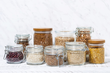 products of healthy nutrition. cereals and legumes