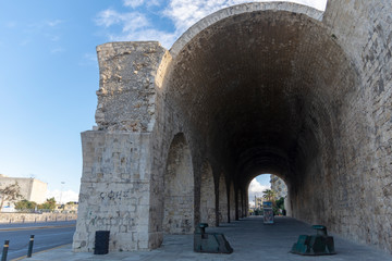 Fototapeta premium Dockyards, at the old port of Heraklion Crete Greece..