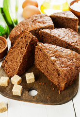 Chocolate cake with zucchini