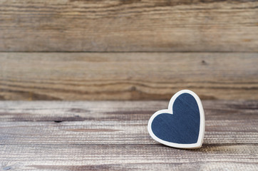 heart on wood background 3