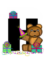 Alphabet Teddy Birthday Surprise H