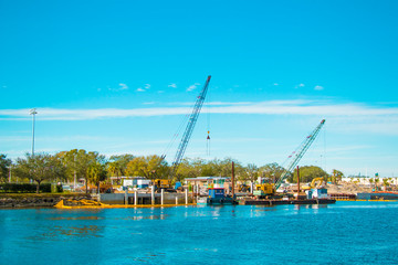 Fototapeta premium view of port