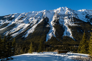 Kananaskis Range in winter, Peter lougheed Provincial Park, Alberta, Canada