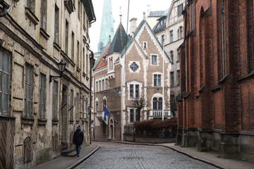 Old down in Riga, Latvia