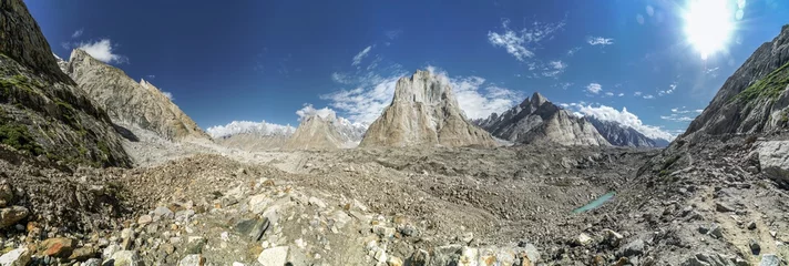 Crédence de cuisine en verre imprimé K2 Karakoram panorama