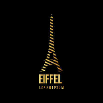 Eiffel Logo Vector Template Design Illustration