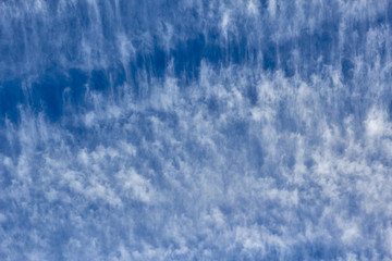 Blue sky with clouds.