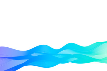 blue line wave abstract background 