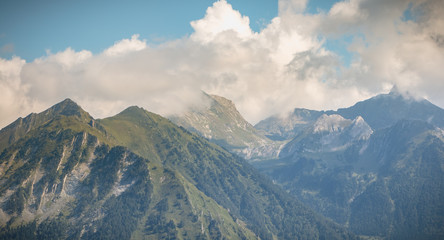 Pyrenees view from the Pla D Adet ski resort