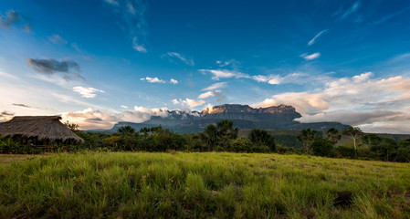 Beautiful view of the Auyantepuy. Canaima Natinal Park, Venezuela- Bolívar State