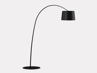 Floor lamp on a white background 3d rendering - 243537213
