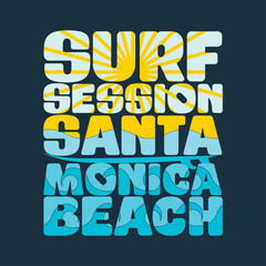 t-shirts Surfing session, t-shirts santa monica, water sport