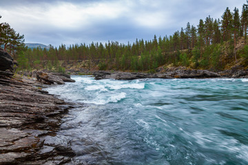 Sjoa river rapids Oppland Norway Scandinavia