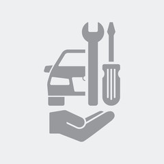 Car assistance symbol icon