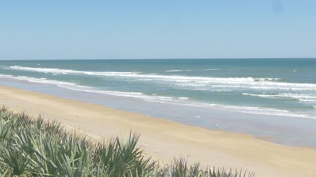 142 wide angle of an abondon beach