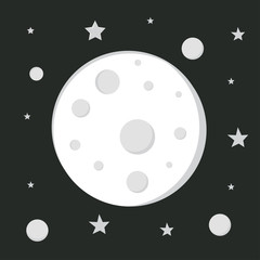 moon in space, astronomy space, moon sign, cartoon moon image, s