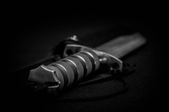 faca,  adaga,  metal,  preto e branco, arma branca