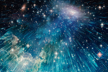 Artistic Abstract Multicolored Smooth Sky Artwork As A Background © MoVille