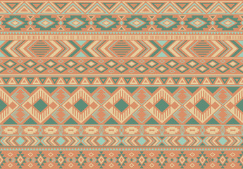 Indian pattern tribal ethnic motifs geometric seamless vector background. Cool indonesian tribal motifs clothing fabric textile print traditional design with triangle and rhombus shapes.