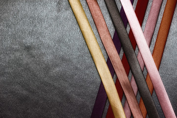 background with colorful ribbons with silk.
