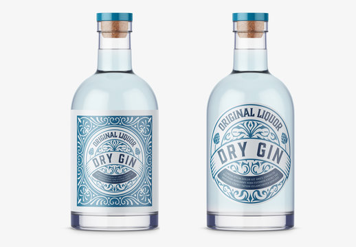 Vintage Gin Label Layout