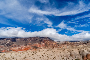 Landscape of the desert near Lake Mead in Arizona