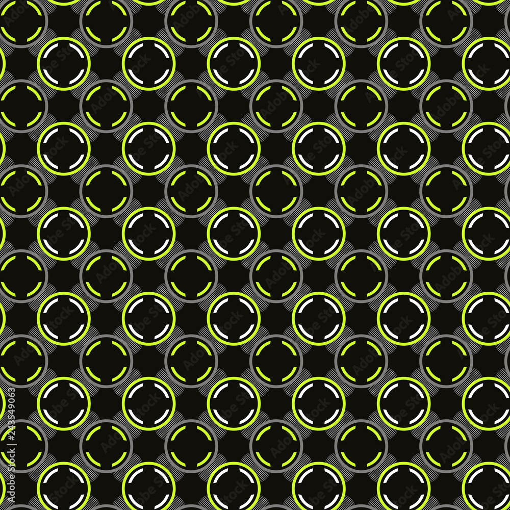 Aufkleber abstract seamless pattern with geometric shapes. simple shapes painted in shades of gray.