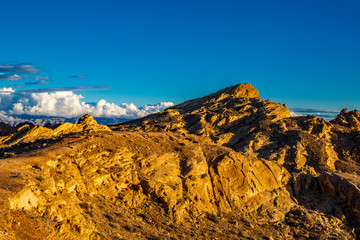 Red rocks in the late afternoon sun