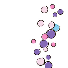 Pop art background with comic polka dot confetti.