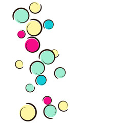Comic background with pop art polka dot confetti.
