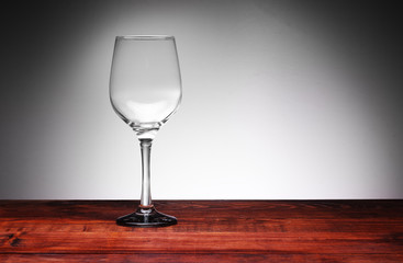 empty wine glass