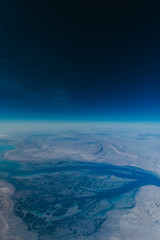 aerial view from plane