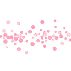 Gold glitter confetti with dots