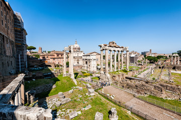 Fototapeta na wymiar Forum Romanum. Rome, Italy