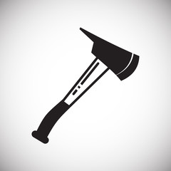 Fire axe icon on white background for graphic and web design, Modern simple vector sign. Internet concept. Trendy symbol for website design web button or mobile