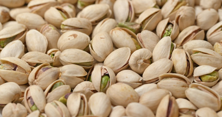 Pile of Baked pistachio