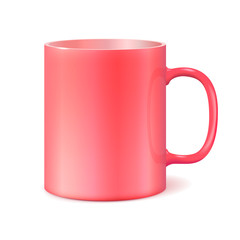 Big ceramic cup for printing corporate logo.