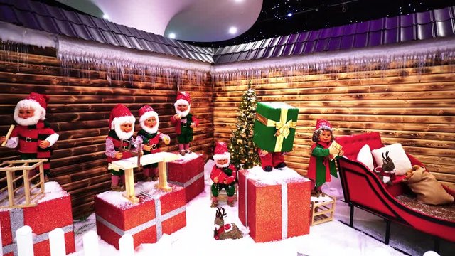 Christmas Elves Scene