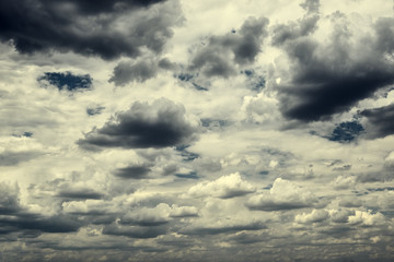 Dark stormy sky for background